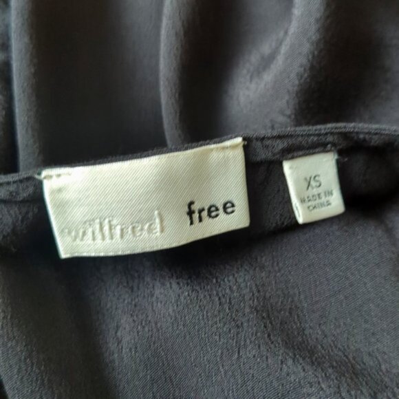 Wilfred black lace up long sleeve blouse - Picture 5 of 6